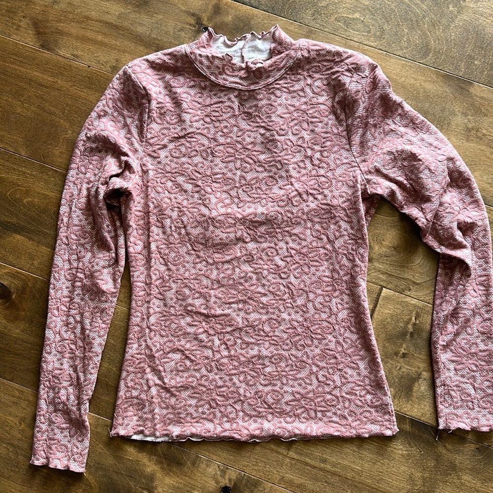Women’s Willow and Root Floral Mock Neck Top